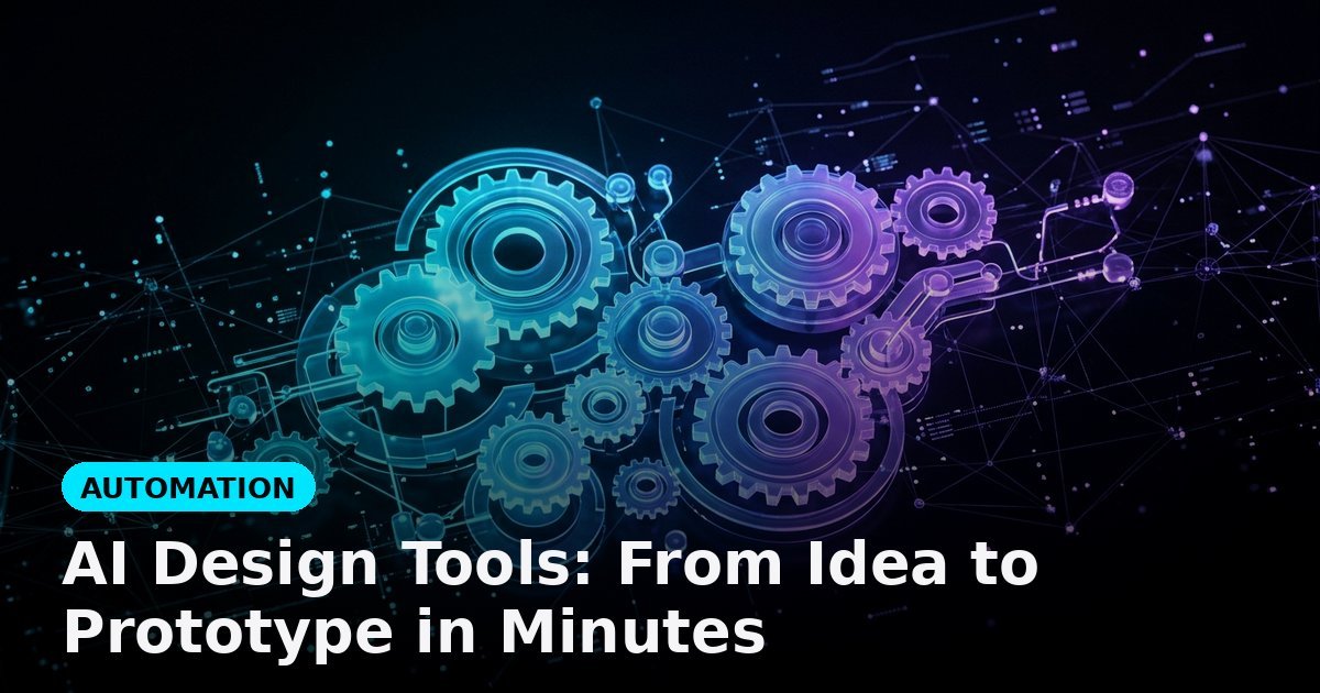 AI Design Tools: From Idea to Prototype in Minutes