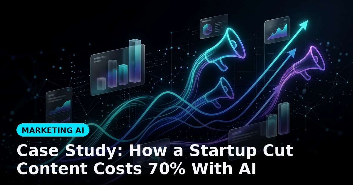 Case Study: How a Startup Cut Content Costs 70% With AI